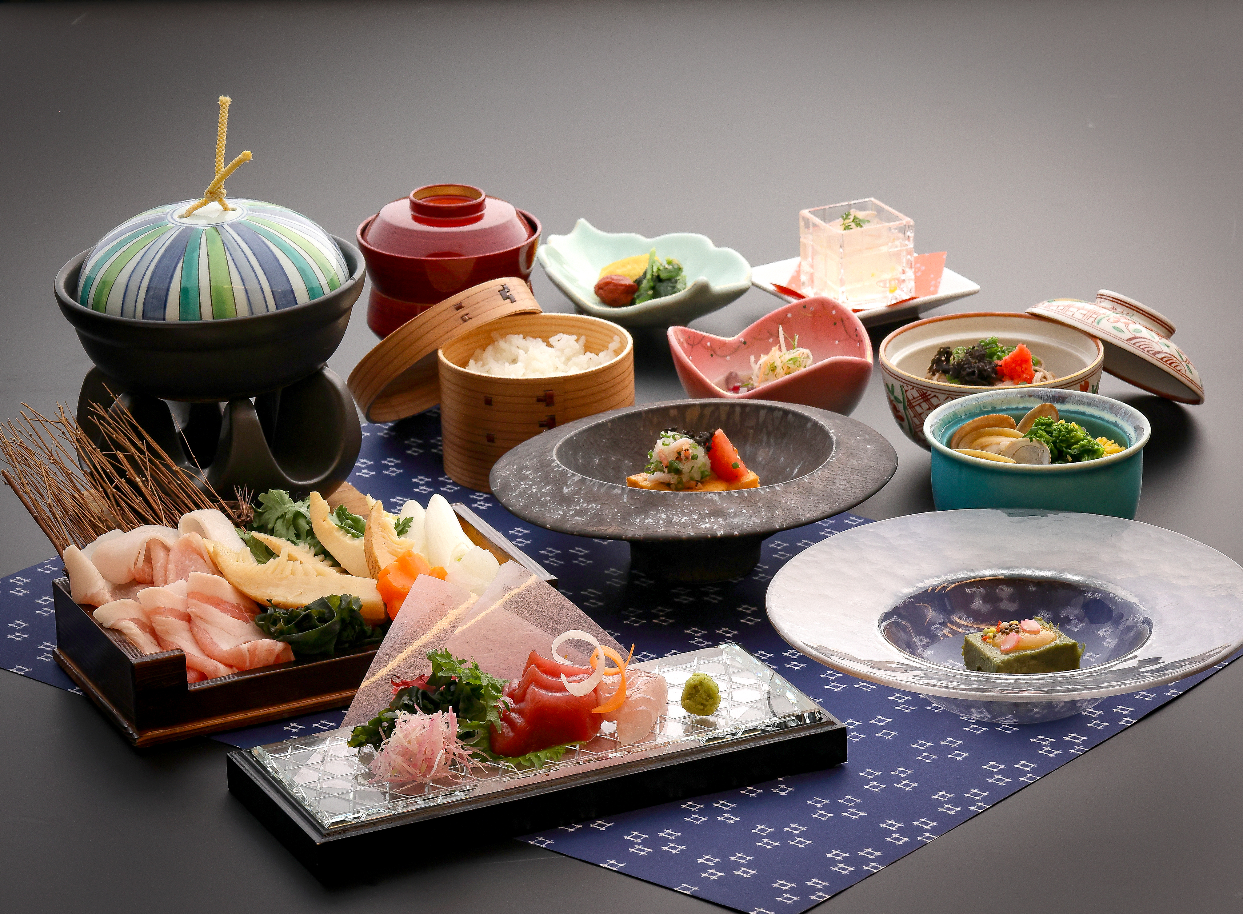 団体昼食の料理